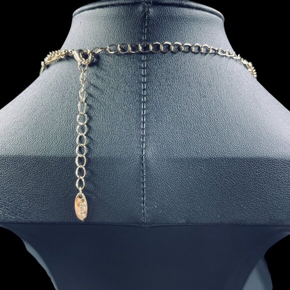 Ettika Layered Gold Tone‎ Beaded Chain Necklace Adjustable Minimalist Boho Chic - Picture 9 of 9